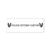 PLEASE RETURN CARTON RUBBERSTEMPEL (Afrduk)