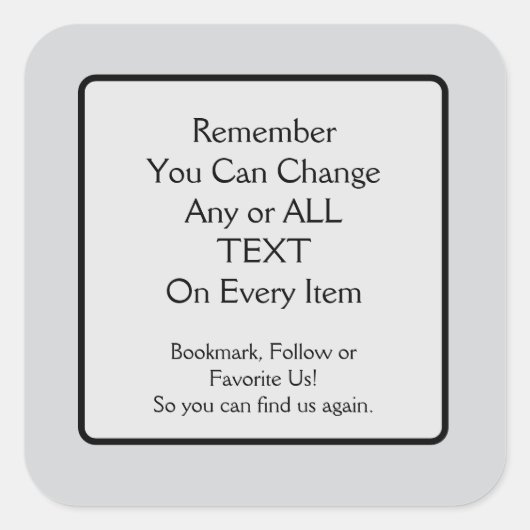 Please Save a Link Square Sticker (Voorkant)