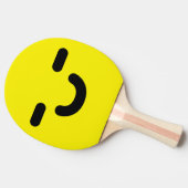 Pleased Smiley Face Yellow Ping Pong Paddle Tafeltennisbatje (Zijkant)