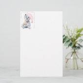 Pleasing Dreams Westie - in Roze Briefpapier (Staand voorkant)