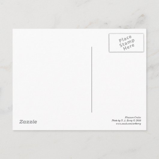 Pleasure Cruise, Cardiff Bay Briefkaart (Achterkant)