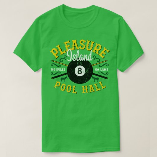 Pleasure Island Pool Hall T-shirt (Design voorkant)