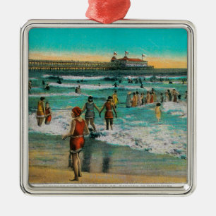 Pleasure Pier en Sun Parlor Metalen Ornament