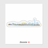 Pleasure Pier Galveston Texas Sticker (Vel)