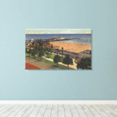 Pleasure Pier & Yacht Harbour Canvas Afdruk (Insitu (Houten vloer))