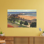 Pleasure Pier & Yacht Harbour Canvas Afdruk (Insitu (Woonkamer))