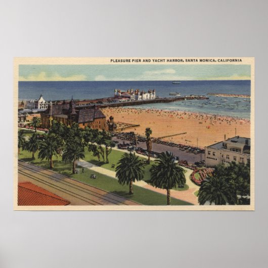 Pleasure Pier & Yacht Harbour Poster (Voorkant)
