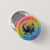 Pleasure Point, Santa Cruz Octopus Ronde Button 3,2 Cm (Voorkant /achterkant)