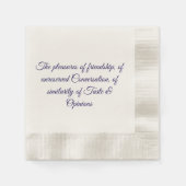 Pleasures of friendship napkins servet (Voorkant)