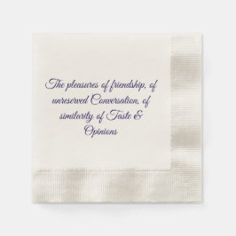Pleasures of friendship napkins servet