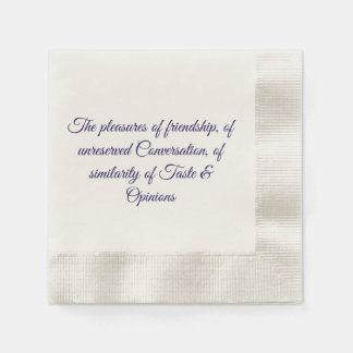 Pleasures of friendship napkins servet