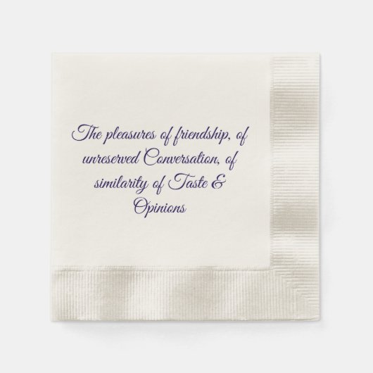 Pleasures of friendship napkins servet (Voorkant)