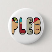 Pleb Ronde Button 5,7 Cm (Voorkant)