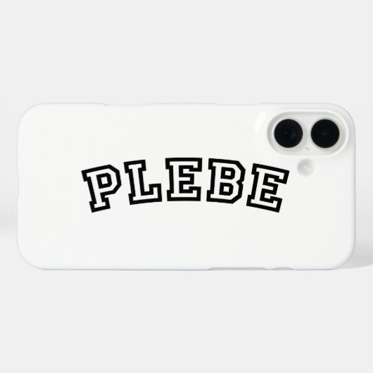 PLEBE Case-Mate iPhone CASE (Achterkant (horizontaal))