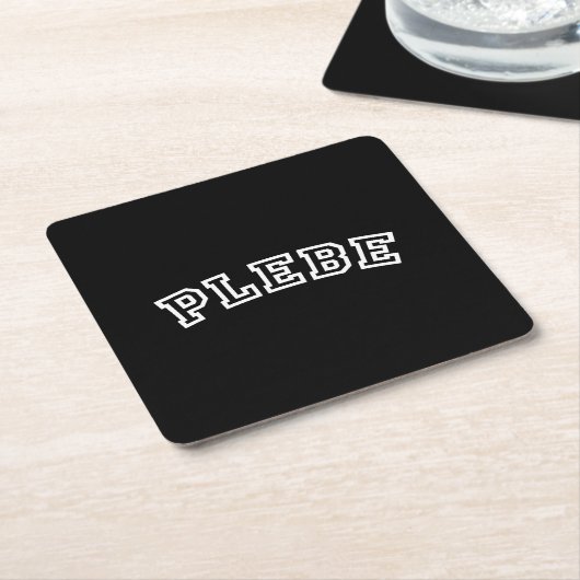 PLEBE KARTONNEN ONDERZETTERS (Schuin)