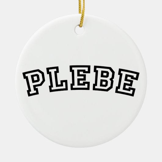 PLEBE KERAMISCH ORNAMENT (Voorkant)