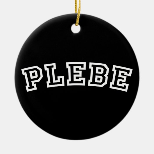 PLEBE KERAMISCH ORNAMENT (Voorkant)