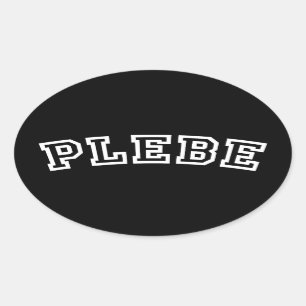 PLEBE OVALE STICKER