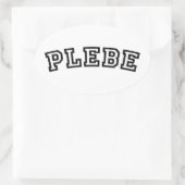PLEBE OVALE STICKER (Tas)