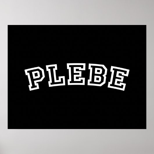 PLEBE POSTER (Voorkant)