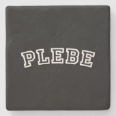 PLEBE STENEN ONDERZETTER (Voorkant)
