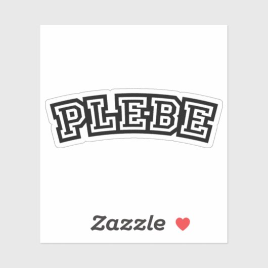 PLEBE STICKER (Vel)