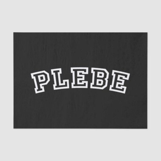 PLEBE TISSUEPAPIER (Voorkant)