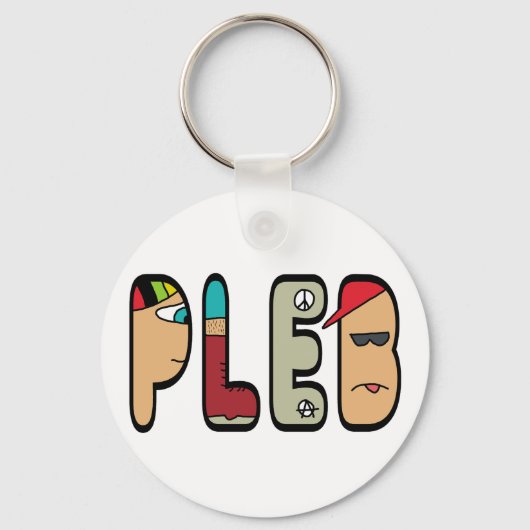 Plebejer Sleutelhanger (Voorkant)