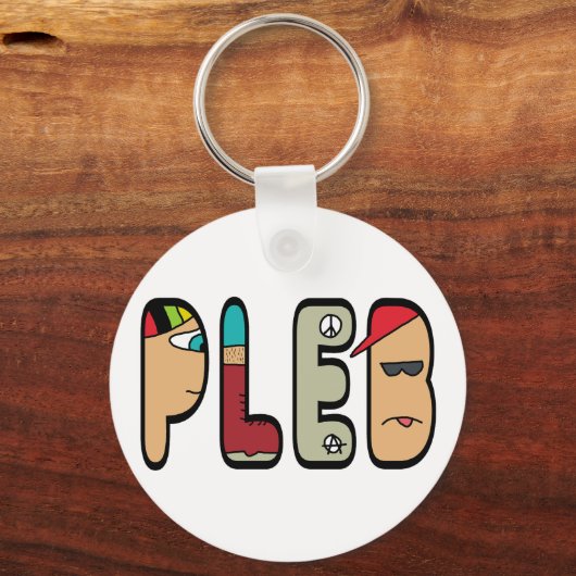 Plebejer Sleutelhanger (Achterkant)
