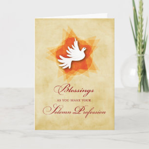 plechtig beroep religieuze zegeningen Heilige Gees Kaart