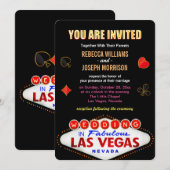 Plechtige bruiloft in Fabulous Las Vegas Sign Poke Kaart (Voorkant / Achterkant)