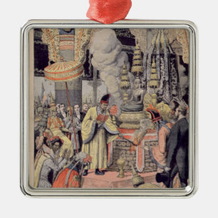 Plechtige crematie van koning Norodom I Metalen Ornament