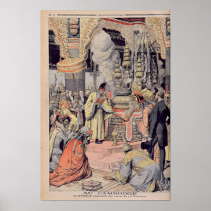 Plechtige crematie van koning Norodom I Poster