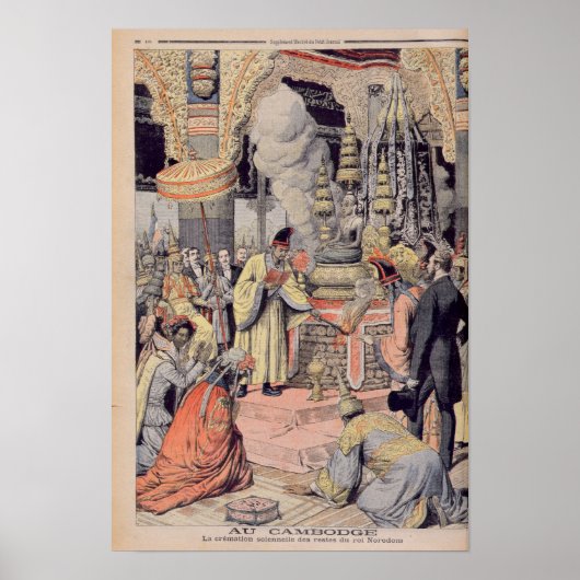 Plechtige crematie van koning Norodom I Poster (Voorkant)