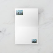 Plechtige en comfortabele dag, boom & berg bedankkaart (Binnen)