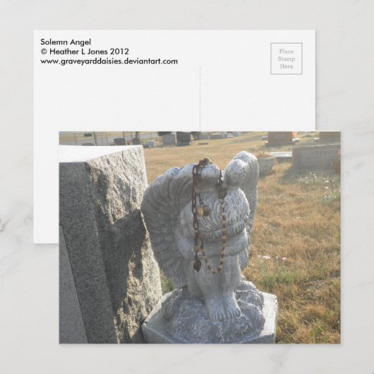 plechtige engel briefkaart (Voorkant / Achterkant)