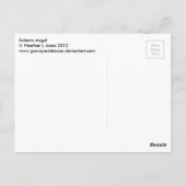 plechtige engel briefkaart (Achterkant)