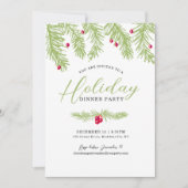 Plechtige feestdag groen voor kerstfeest kaart (Voorkant)