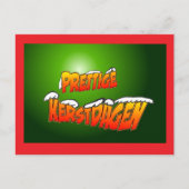 Plechtige kerstdagen met briefing in de Briefconfe Briefkaart (Voorkant)