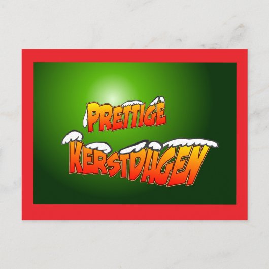 Plechtige kerstdagen met briefing in de Briefconfe Briefkaart (Voorkant)