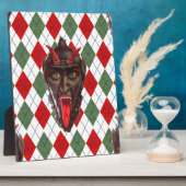 plechtige kerstman krampus fotoplaat (Zijkant)