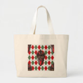 plechtige kerstman krampus grote tote bag (Voorkant)