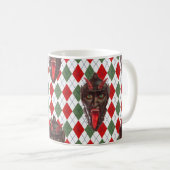 plechtige kerstman krampus koffiemok (Voorkant rechts)