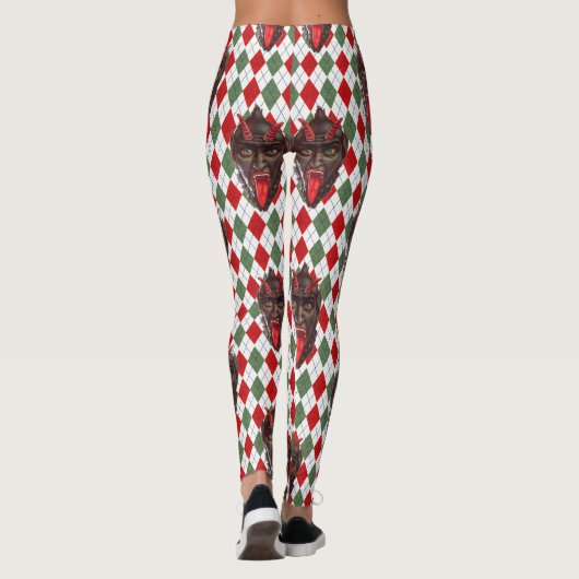 plechtige kerstman krampus leggings (Achterkant)