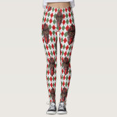 plechtige kerstman krampus leggings (Voorkant)