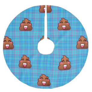 plechtige poep emoji xmas kerstboomskirt kerstboom rok
