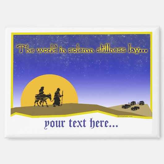 Plechtige stilte Briefkaart Magneet (Voorkant)