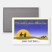 Plechtige stilte Briefkaart Magneet (Voorkant / Achterkant)