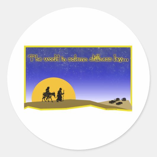 Plechtige stilte Stickers (Voorkant)