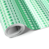 Plechtige Stripes-Green Hues Cadeaupapier (Rol Hoek)